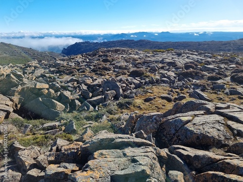 Ben Lomond mountain national park in Tasmania on the sunny day photo