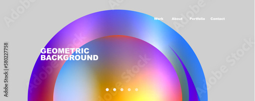 Trendy simple circle gradient abstract background. Vector Illustration For Wallpaper, Banner, Background, Card, Book Illustration, landing page