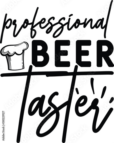 professional beer taster svg design