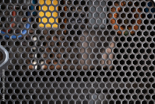 Back of a desktop computer in an office photo