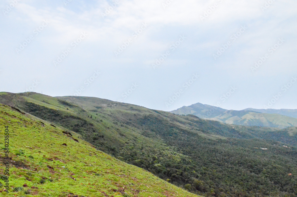 Mullayanagiri range of mountains near Chickmagalur, India