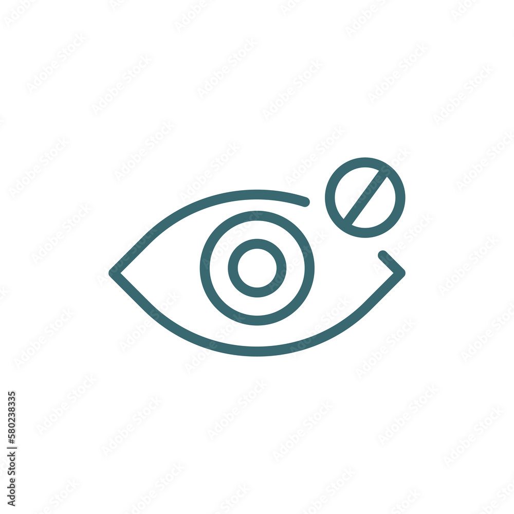close eyes icon. Thin line close eyes icon from islamic and ramadan collection. Outline vector isolated on white background. Editable close eyessymbol can be used web and mobile close eyes icon. Thin line close eyes icon from islamic and ramadan collection. Outline vector isolated on white background. Editable close eyessymbol can be used web and mobile