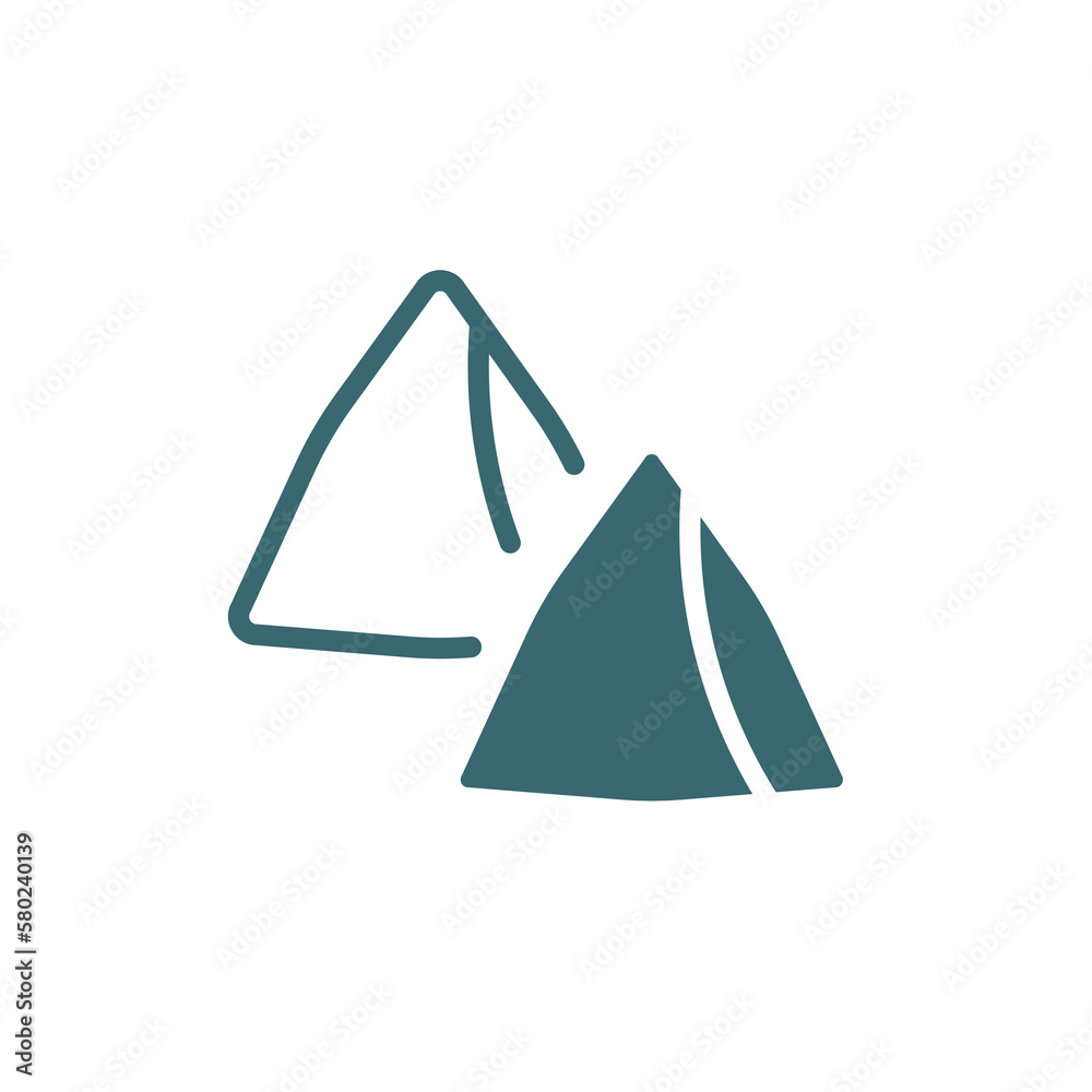 samosa icon. Filled samosa icon from islamic and ramadan collection. Glyph vector isolated on white background. Editable samosasymbol can be used web and mobile samosa icon. Filled samosa icon from islamic and ramadan collection. Glyph vector isolated on white background. Editable samosasymbol can be used web and mobile