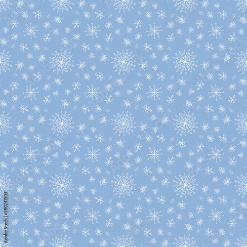 seamless snowflake pattern