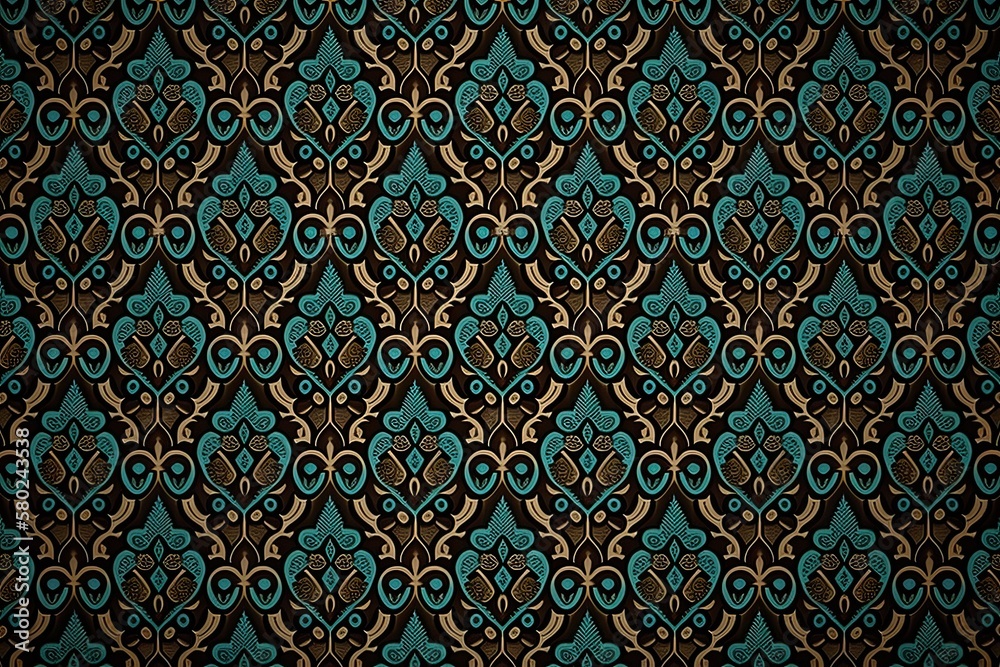 Seamless background luxury vintage pattern(Ai generated)