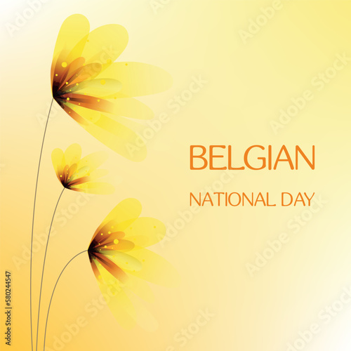 belgian national day . Design suitable for greeting card poster and banner