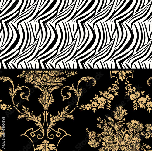 Textile and digital seamless pattern design 