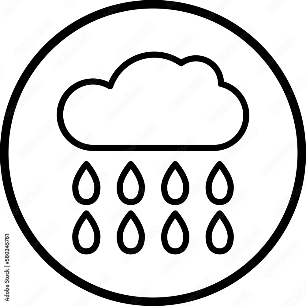 Vector Design Raining Icon Style Vector Design Raining Icon Style