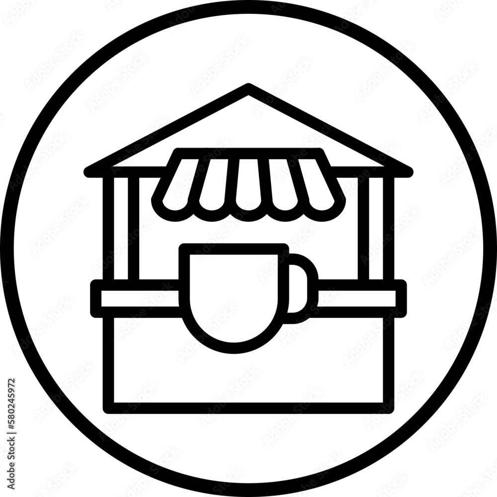 Vector Design Tea Stall Icon Style Vector Design Tea Stall Icon Style