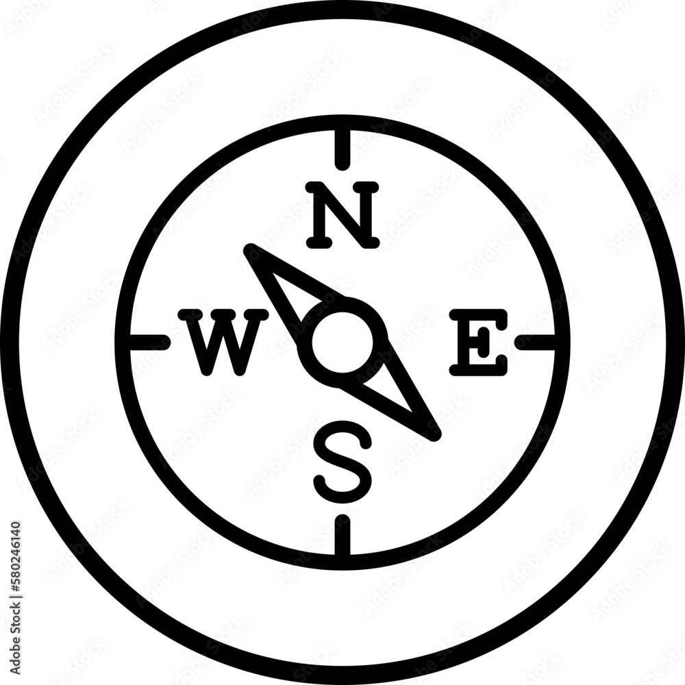 Vector Design Compass Icon Style