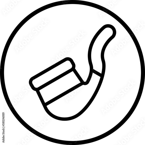 Vector Design Smoking Pipe Icon Style