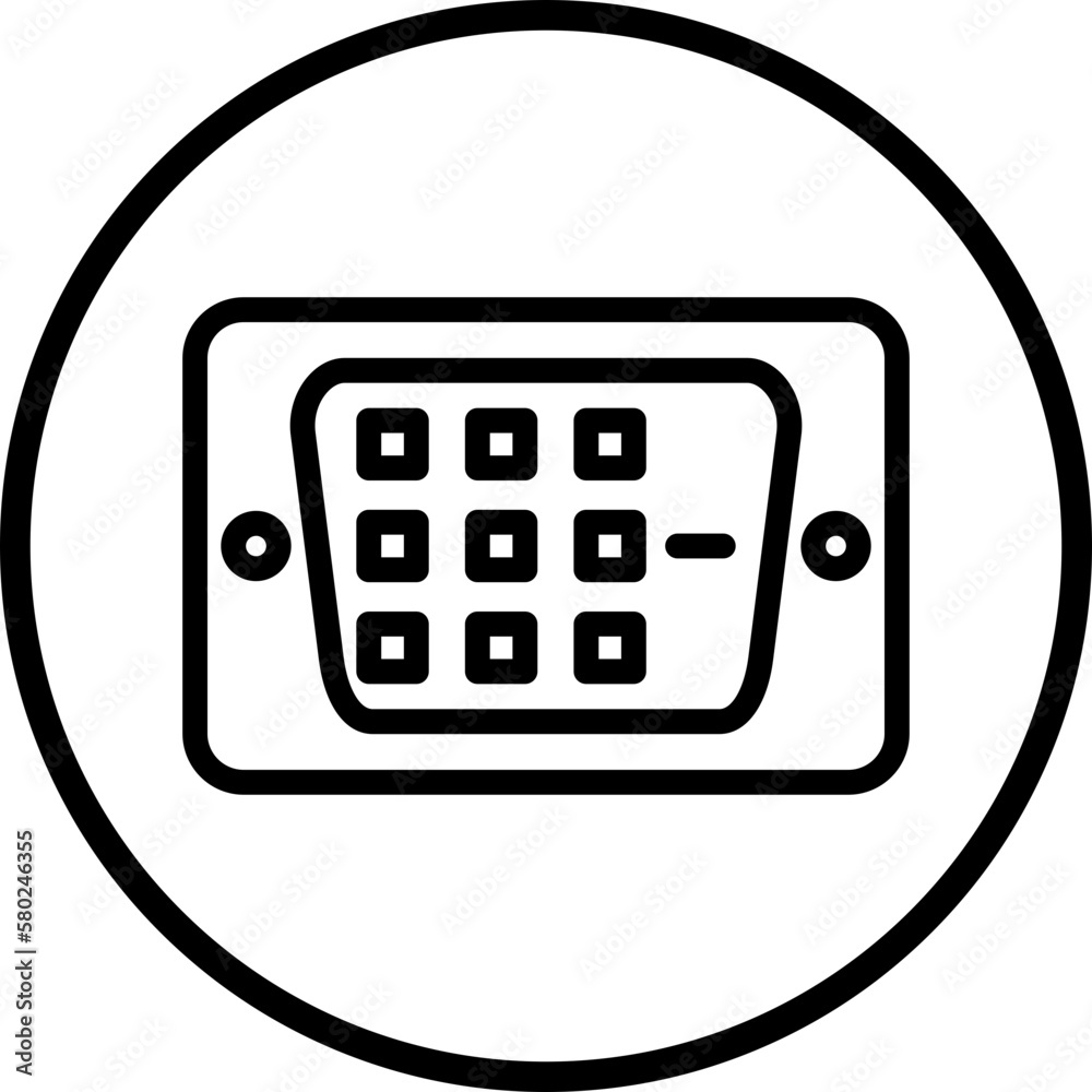 Vector Design DVI Icon Style Vector Design DVI Icon Style