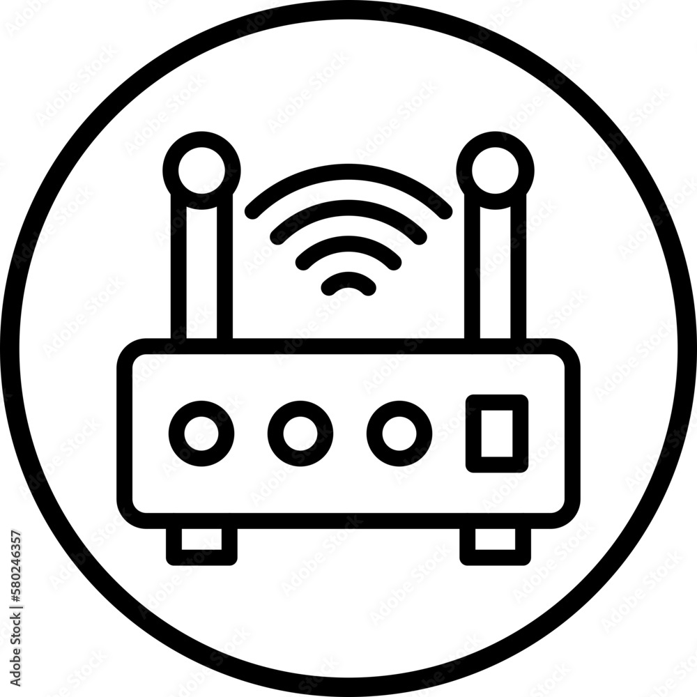 Vector Design Wireless Router Icon Style Vector Design Wireless Router Icon Style