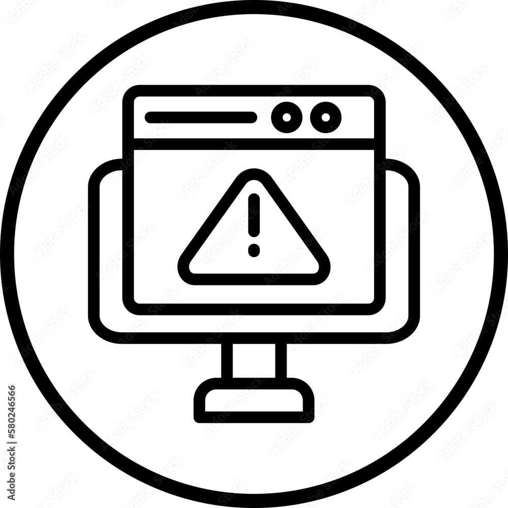 Vector Design Website Error Icon Style Vector Design Website Error Icon Style