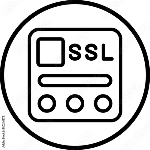 Vector Design SSL File Icon Style