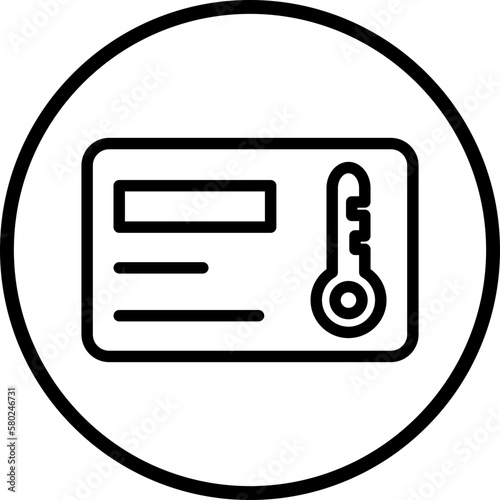 Vector Design Keycard Icon Style