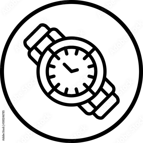 Vector Design Wristwatch Icon Style