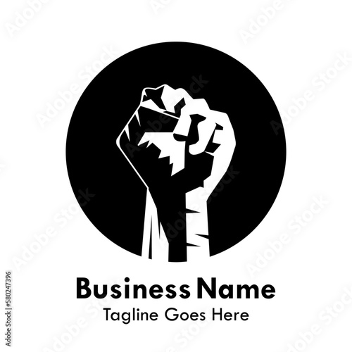 Fighter design logo template illustration