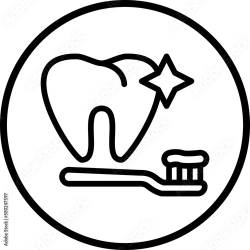 Vector Design Clean Tooth Icon Style