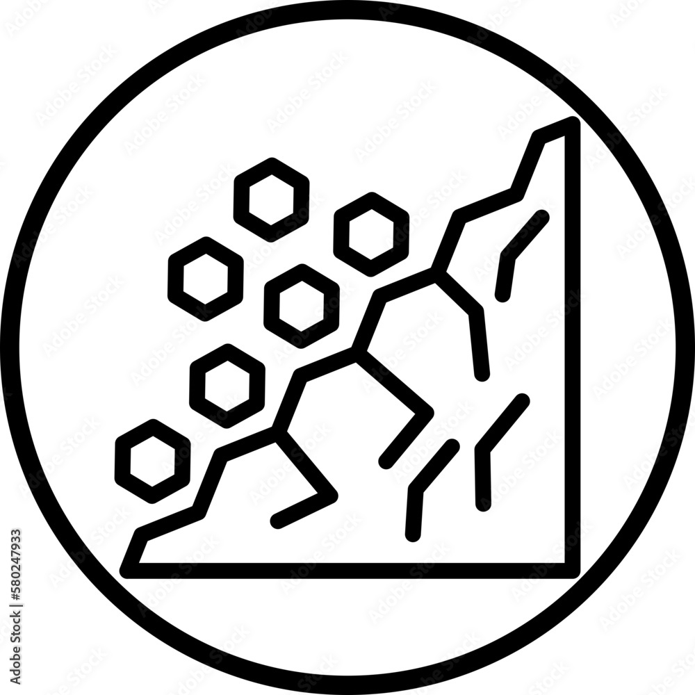 Vector Design Landslide Icon Style Vector Design Landslide Icon Style