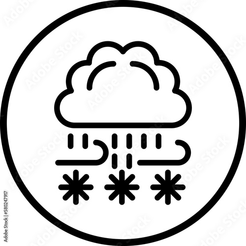 Vector Design Blizzard Icon Style