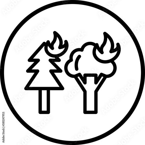 Vector Design Wildfire Icon Style