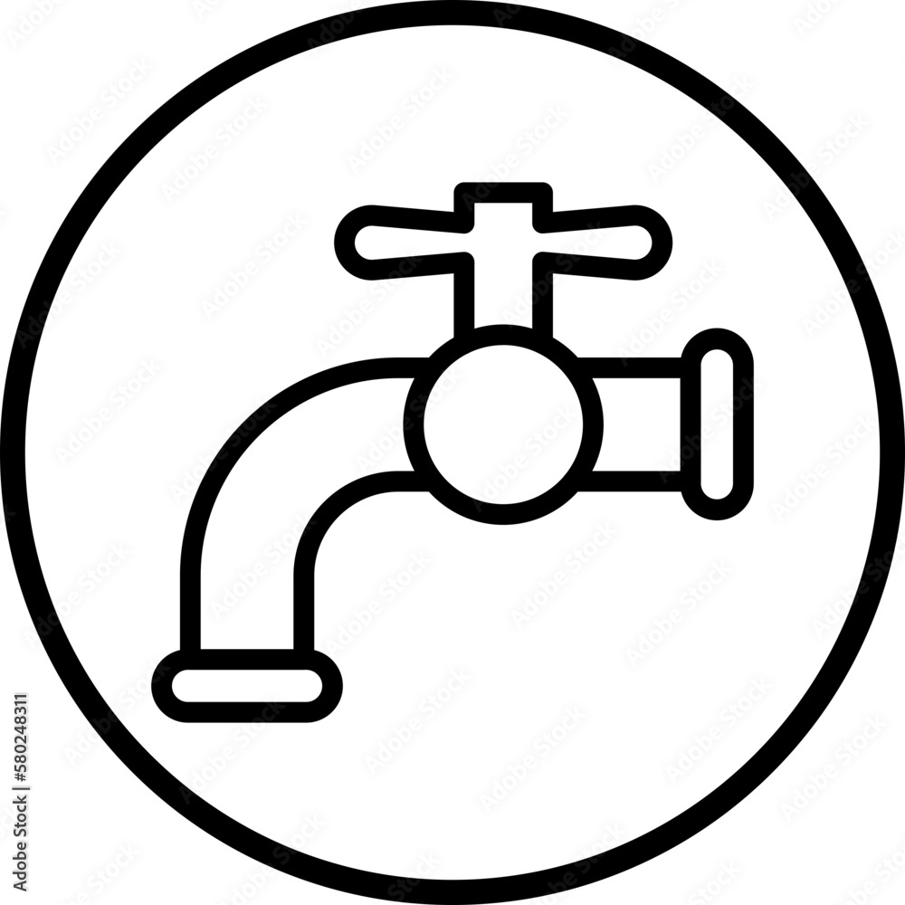 Vector Design Faucet Icon Style Vector Design Faucet Icon Style