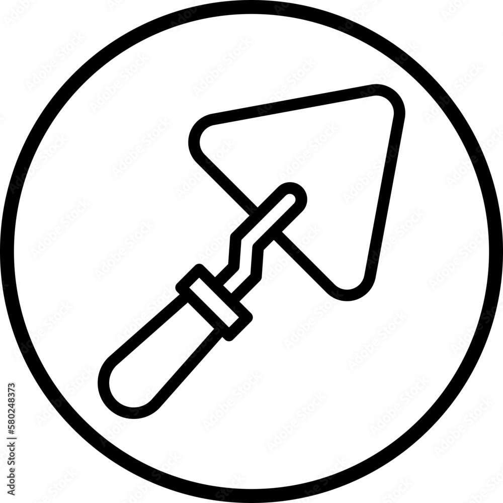 Vector Design Trowel Icon Style Vector Design Trowel Icon Style
