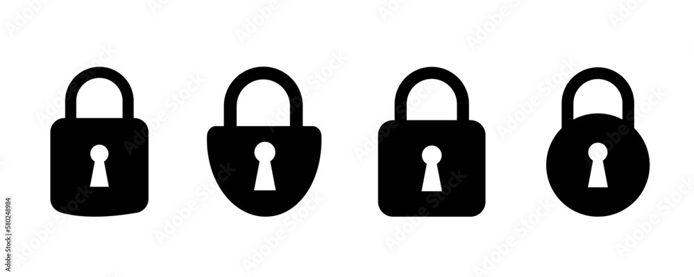 lock icon . web icon set lock icon . web icon set