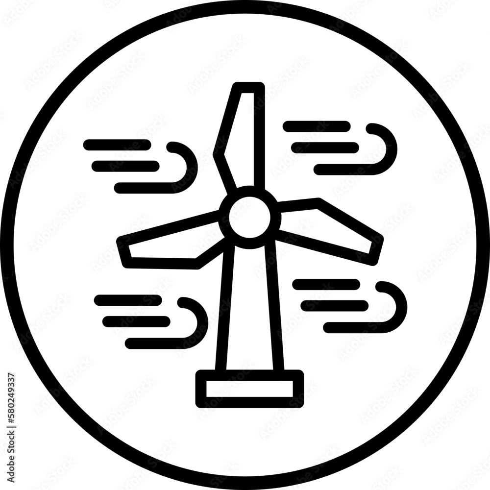 Vector Design Wind Energy Icon Style Vector Design Wind Energy Icon Style