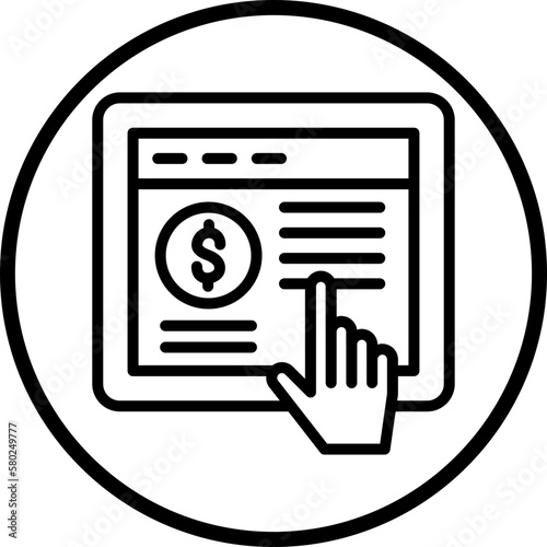 Vector Design Pay Per Click Icon Style