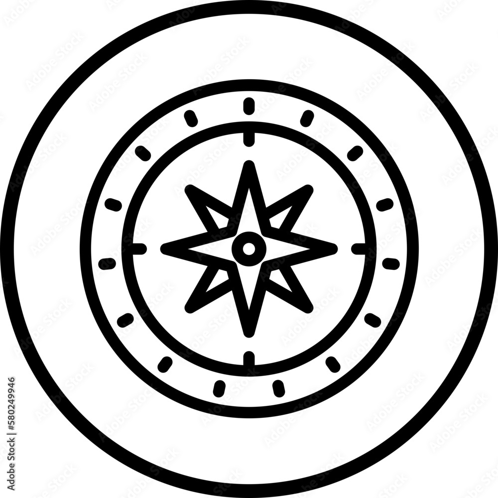 Vector Design Compass Icon Style Vector Design Compass Icon Style