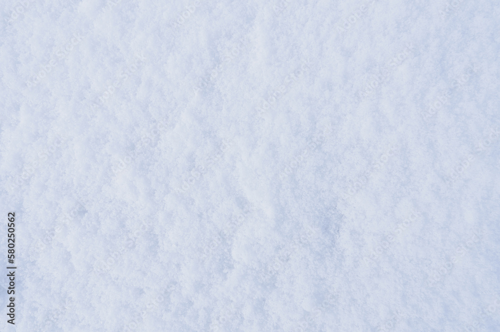 Snow texture background, Top view Snowy covered on ground in Winter,Concept for Christmas, New Year background
