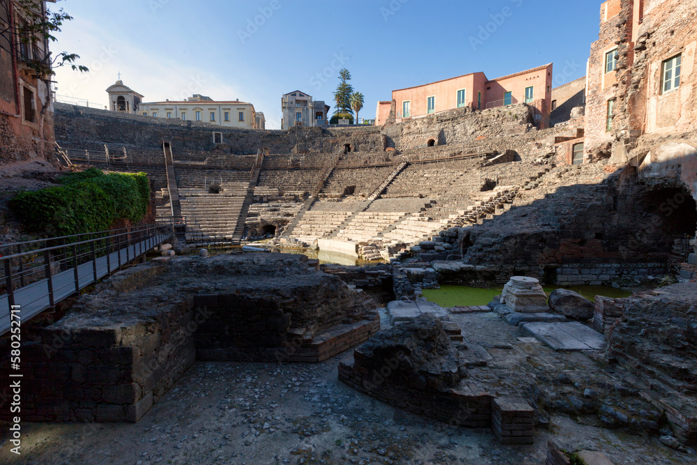 Catania.Teatro Antico greco-romano 