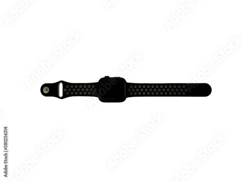 smart watch color black on isolated