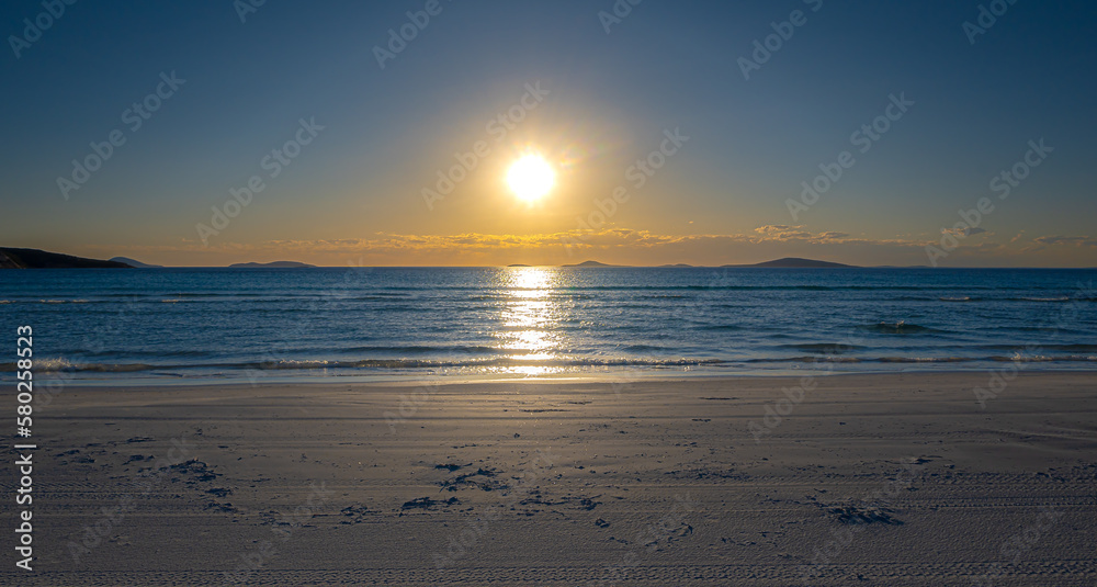 sunset at the beach