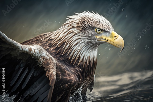 sea eagle. Generative AI photo