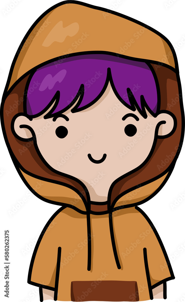 cartoon cute hoodie boy happy feel cartoon cute hoodie boy happy feel