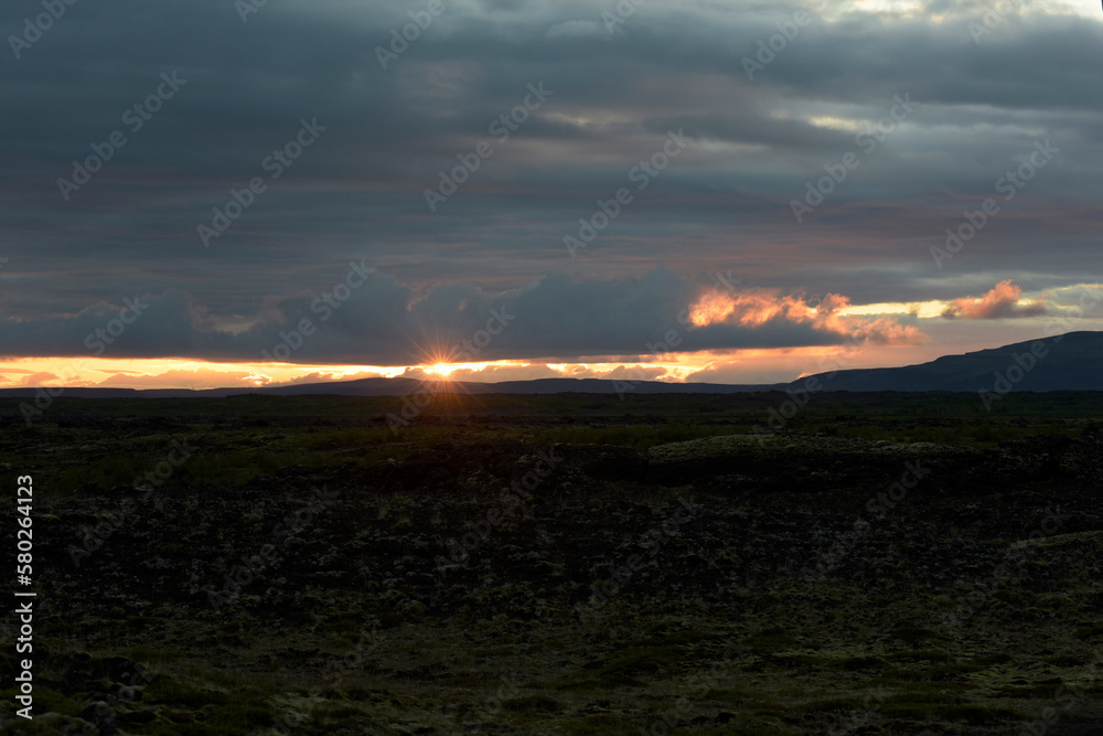 Fototapeta premium Landscape near Hella near the volcano Hekla