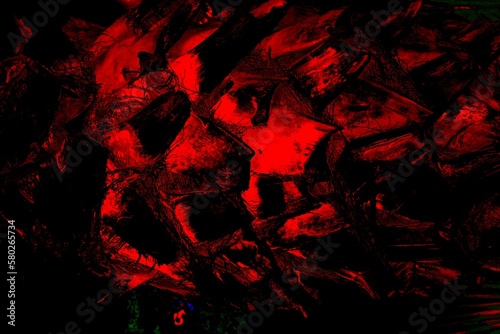 abstract background modern style red and black  colors wall art  mixture texture pattern 	