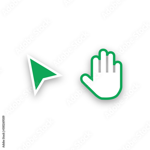 Figma vector arrow & hand icon, svg icon