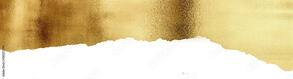 rip gold paper,paper ripped message,torn paper edge, Torn sheets of paper ,  torn paper strips.paper png file clipart Stock Illustration