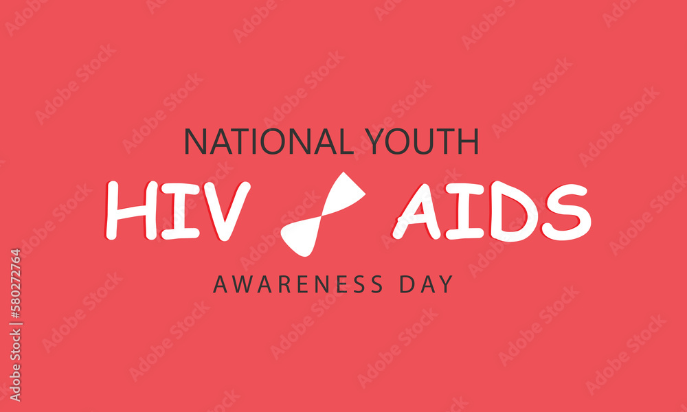 National Youth Hiv - Aids Awareness Day. Template for background, banner, card, poster 