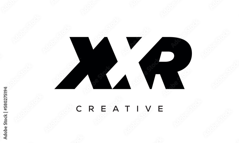 XXR letters negative space logo design. creative typography monogram vector XXR letters negative space logo design. creative typography monogram vector