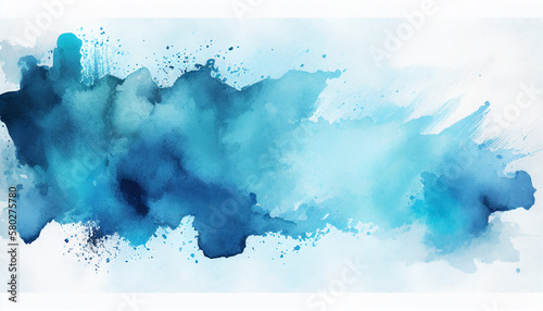 blue watercolour texture background © Bob