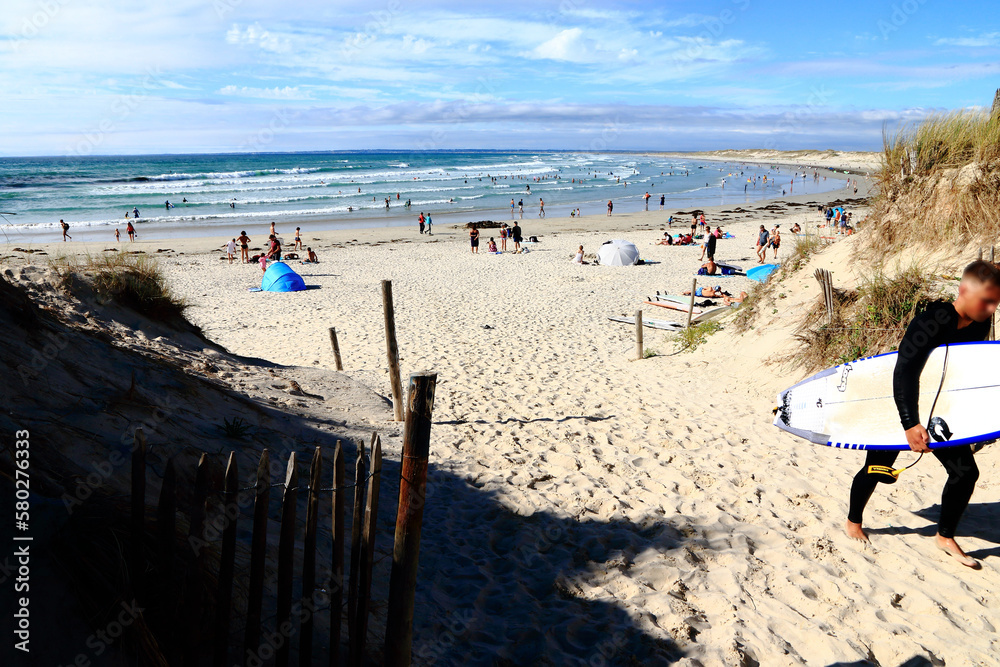 Pointe et plage de la Torche en Bretagne