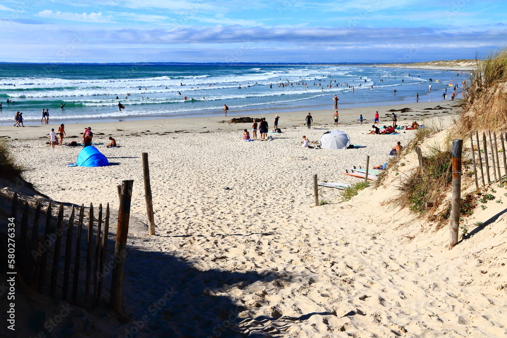 Pointe et plage de la Torche en Bretagne