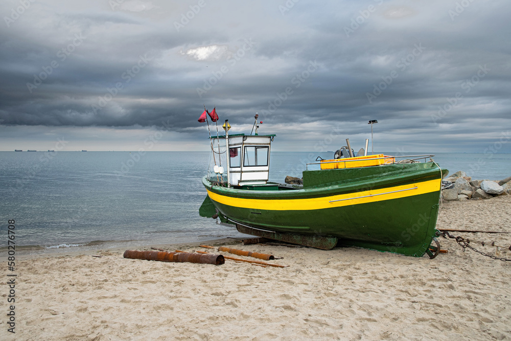 Fishing boat on the Baltic Sea	