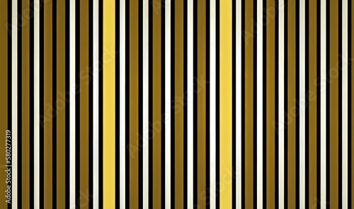  a yellow and black striped wallpaper with vertical lines in the center of the wall and a black and white stripe in the middle of the wall. generative ai