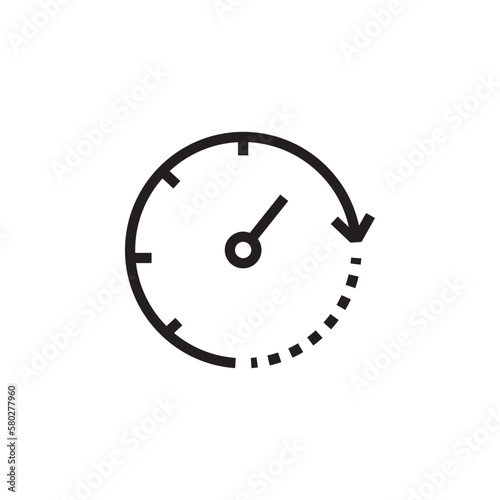 Speedometer icon for app web logo banner poster icon - SVG File